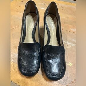 ANTONIO MELANI Black Leather Loafers